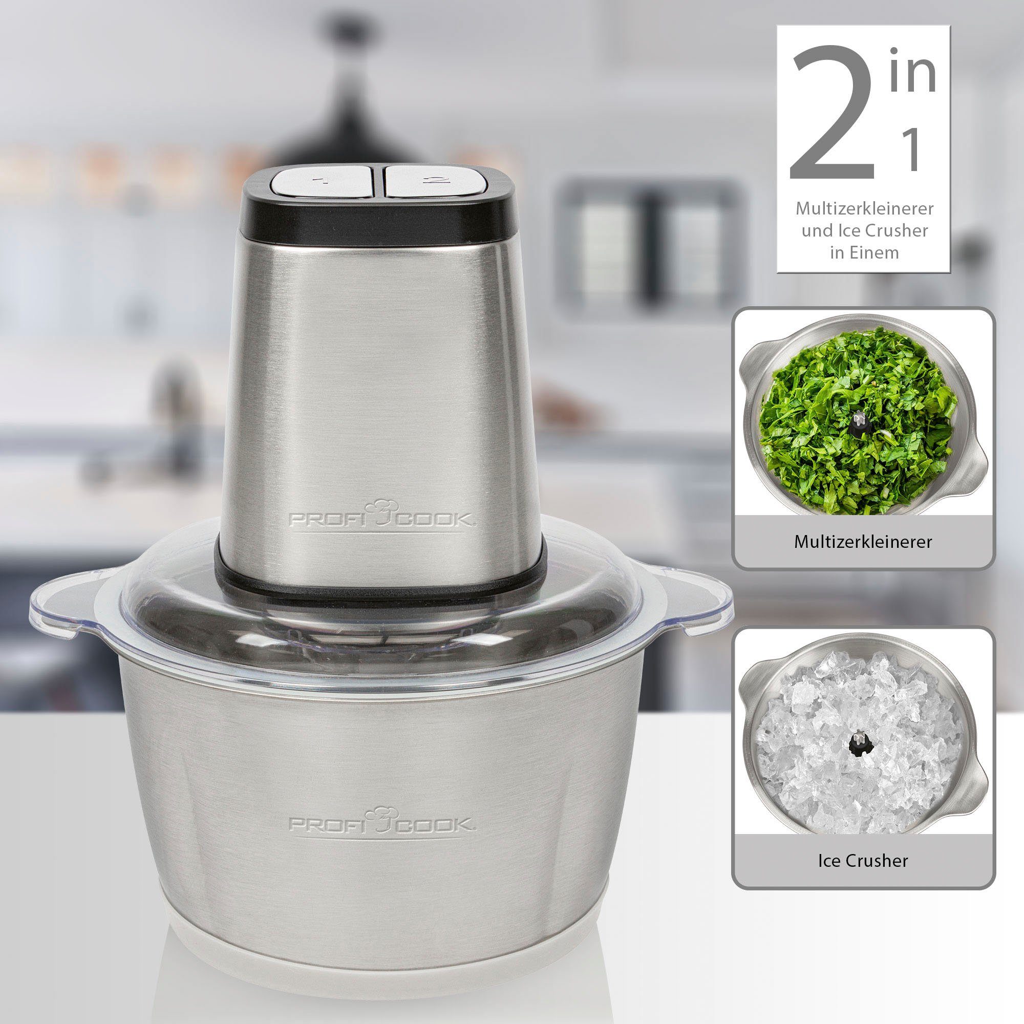 ProfiCook Zerkleinerer PC-MZ 1227 inox, 500 W