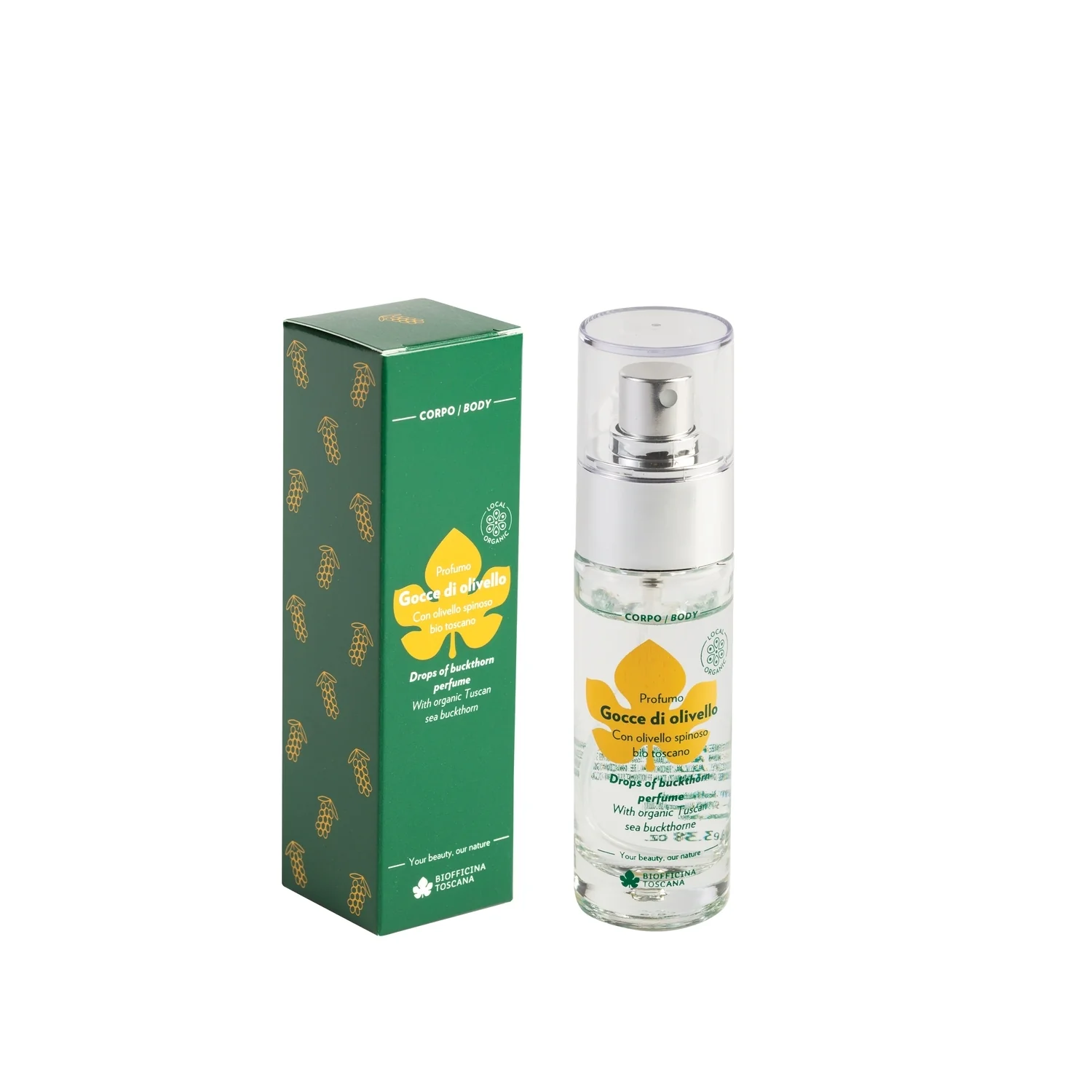 Homoktövis Csepp Testparfüm - Illatos Víz, Uniszex Illatos Víz