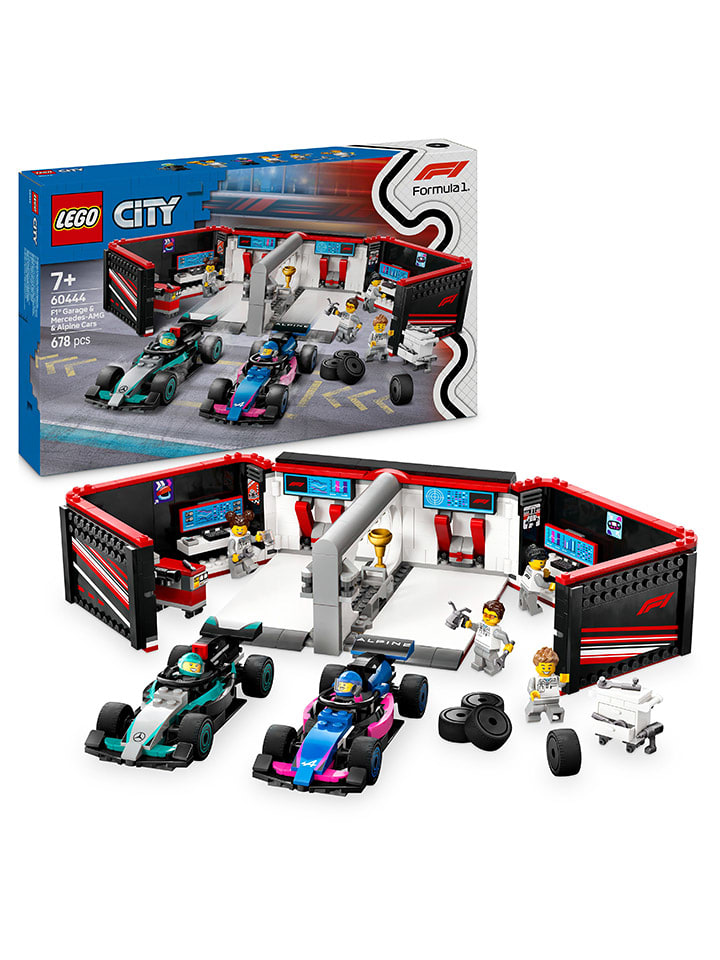 LEGO LEGO® City F1® Garage mit Mercedes-AMG & Alpine Rennautos - ab 7 Jahren günstig kaufen onesize