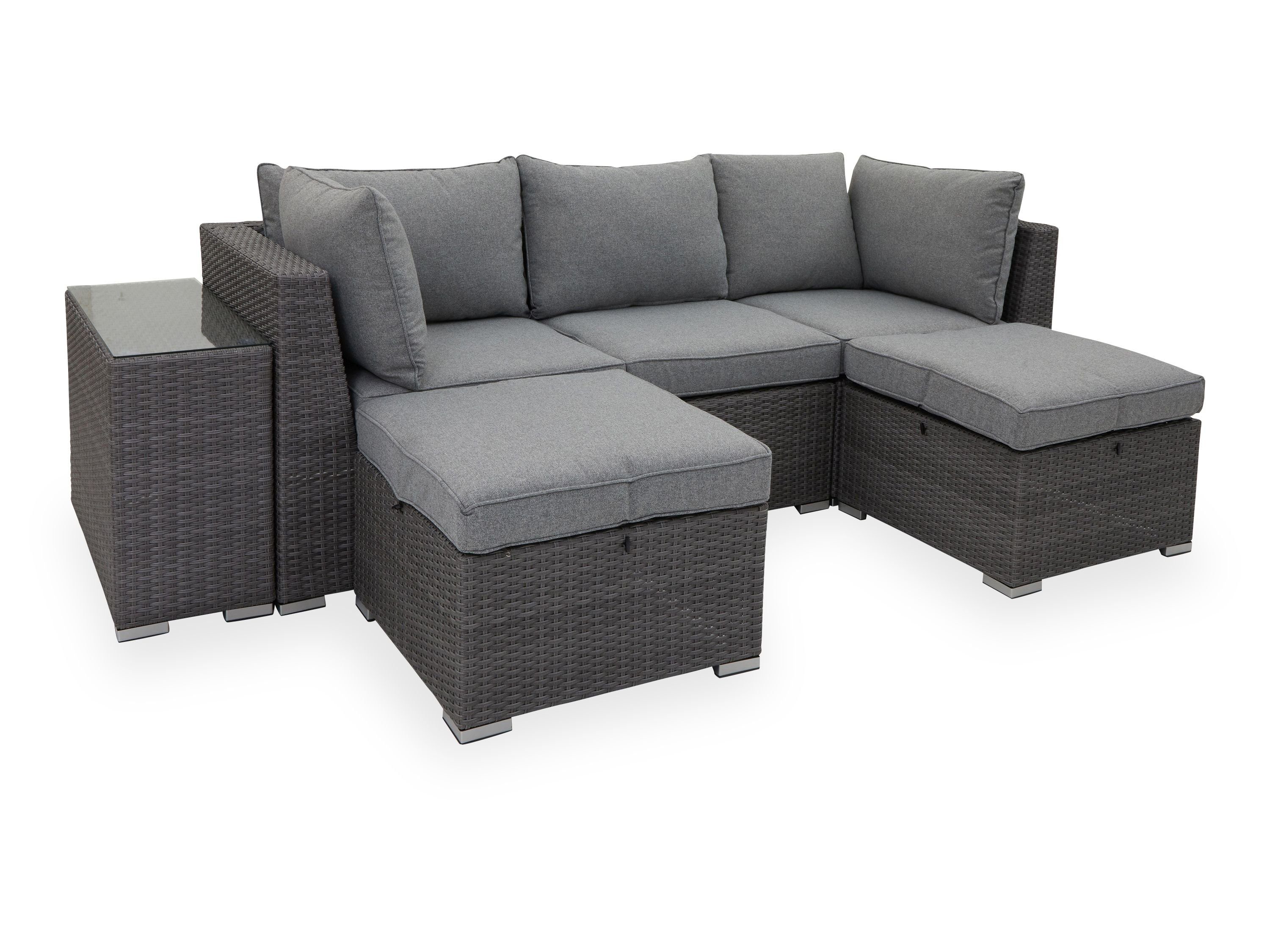Outdoor Gartenlounge-Hocker Lounge-Hocker, Lounge-Hocker Outdoor (BHT 66x44x66 cm) BHT 66x44x66 cm