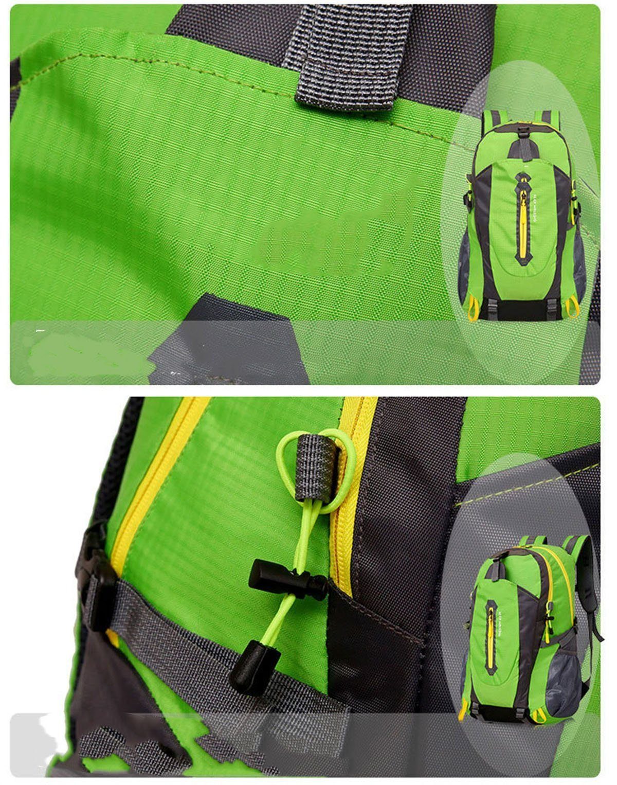 Gold Crest Reiserucksack 40L wasserdichter Wanderrucksack, ultraleichter Outdoor-Rucksack