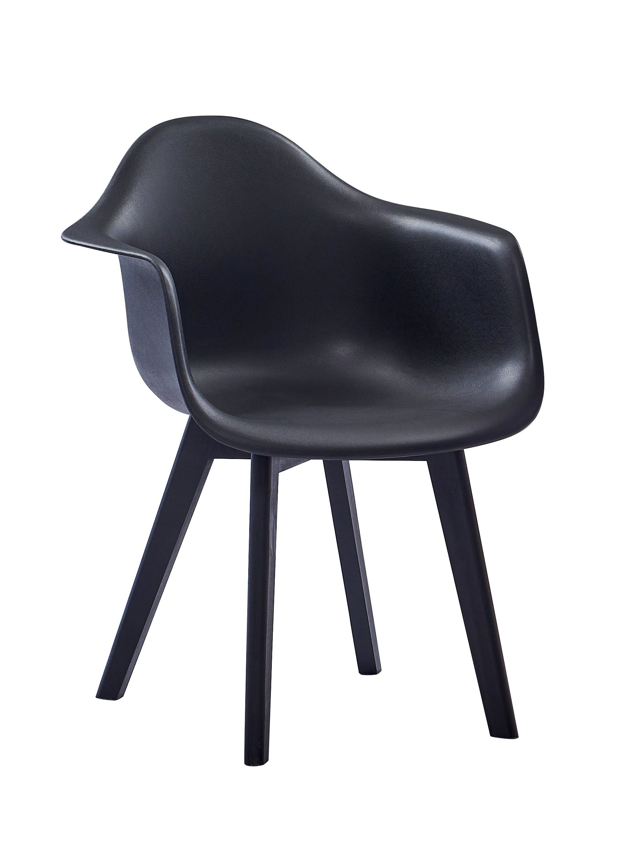 Junado® Schalenstuhl Luis, bequemer Esszimmerstuhl im Retro-Design