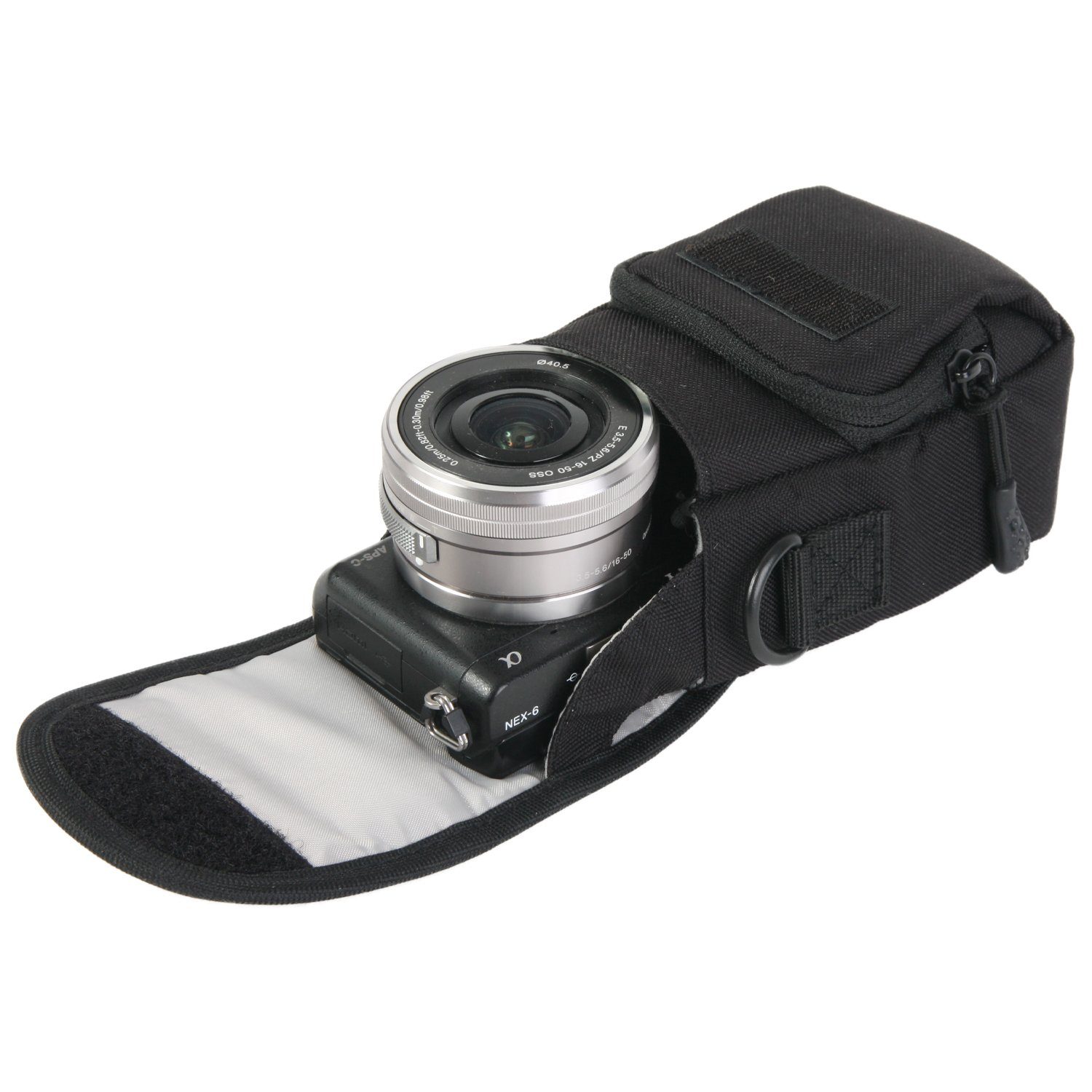 Hama Kameratasche Kamera-Tasche Schutz-Hülle Case Cover, Schultergurt, Gürtel-Schlaufe, für Kamera Systemkamera Camcorder