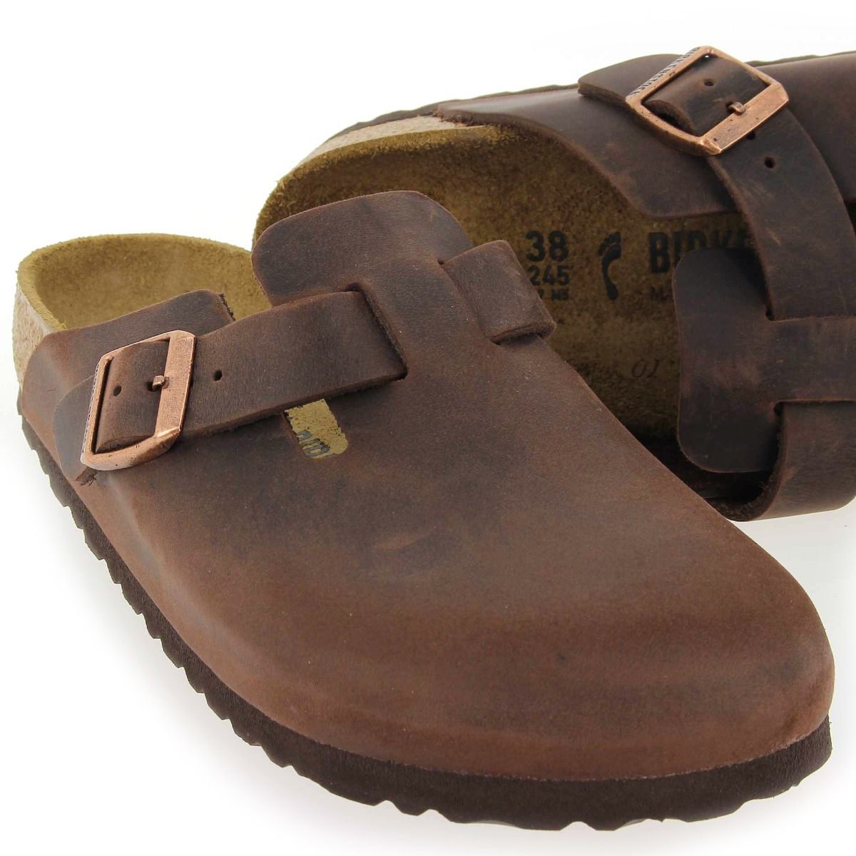 Birkenstock  BOSTON OILED LEATHER - Marron