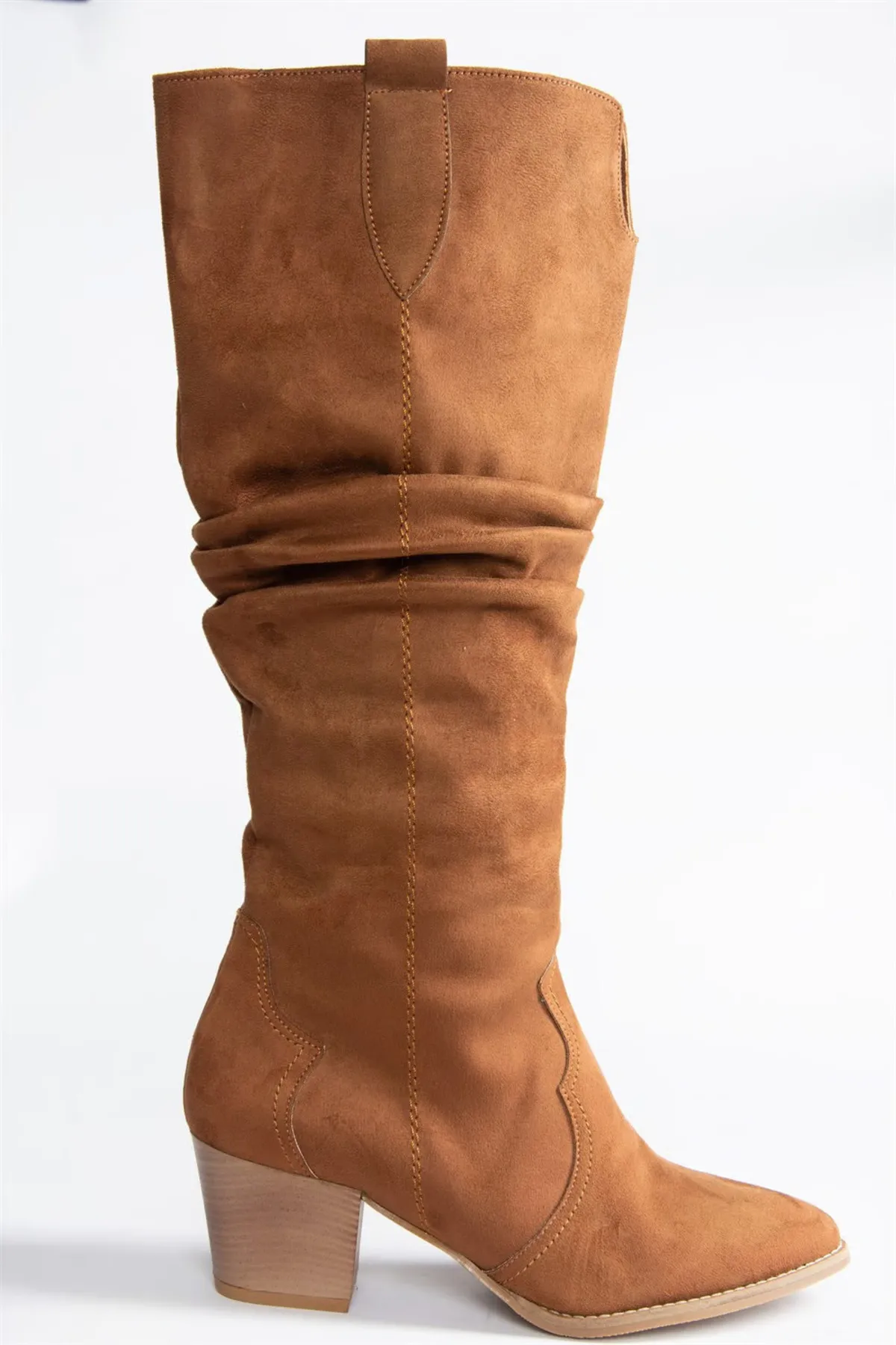 Fox Shoes  Damenstiefel aus hellbraunem Wildleder J404040102
