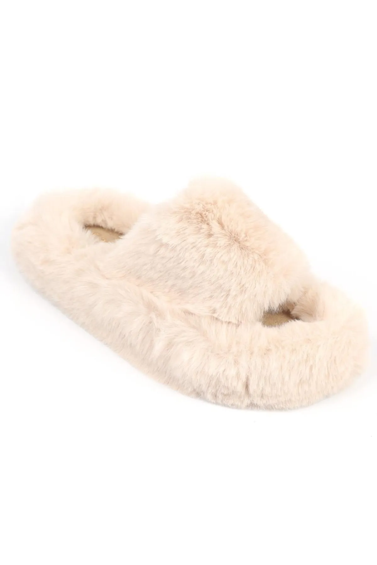 Capone Outfitters  Cremefarbene Hausschuhe für Damen