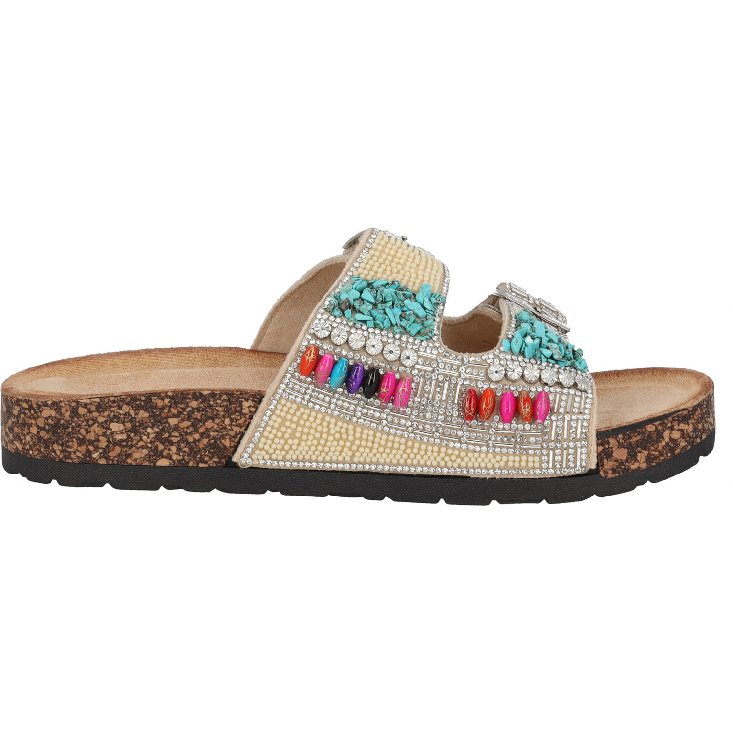 Palado Viha by Sila Sahin, Plateau-Pantoletten, Damen, Beige