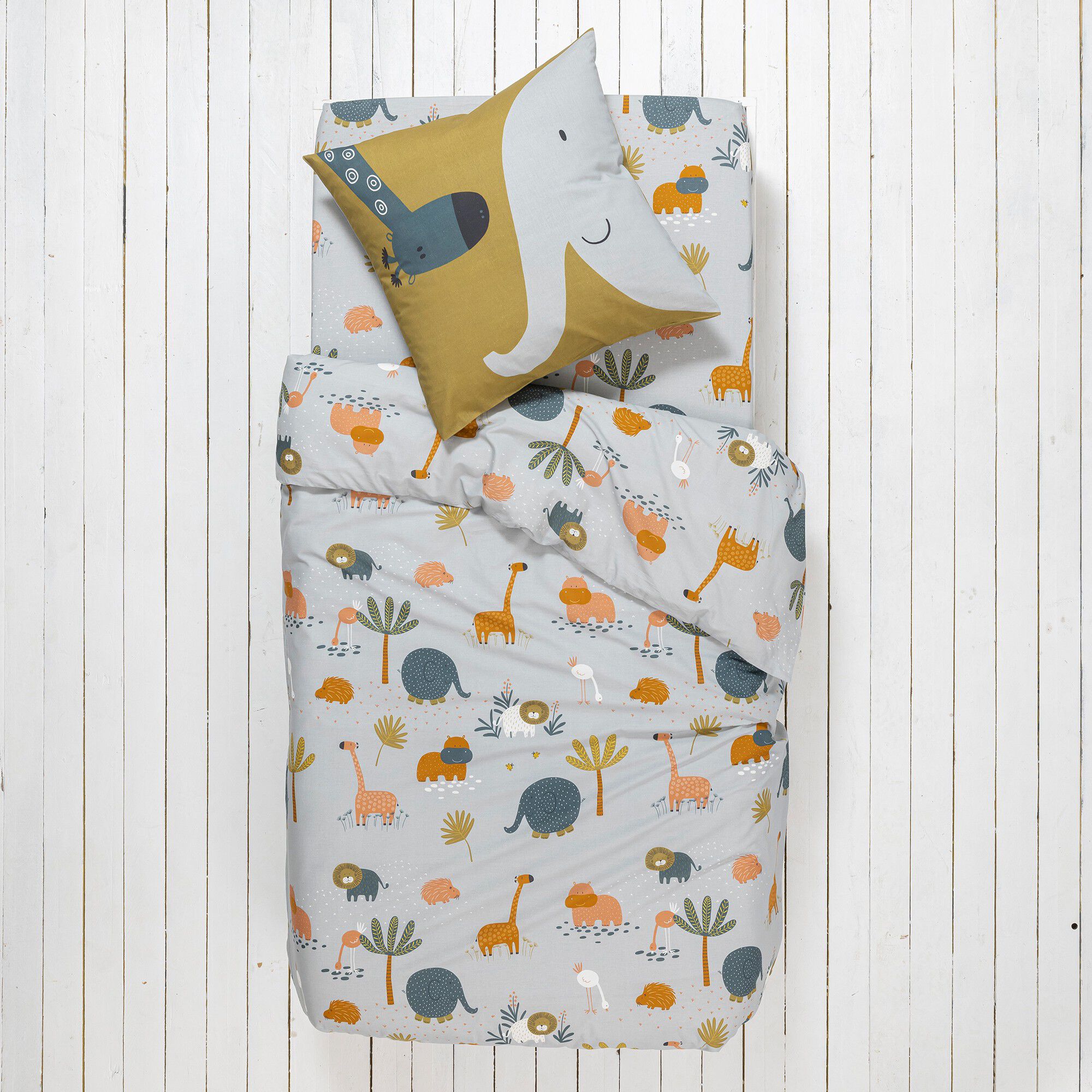 Linge de lit enfant imprimé Zoo