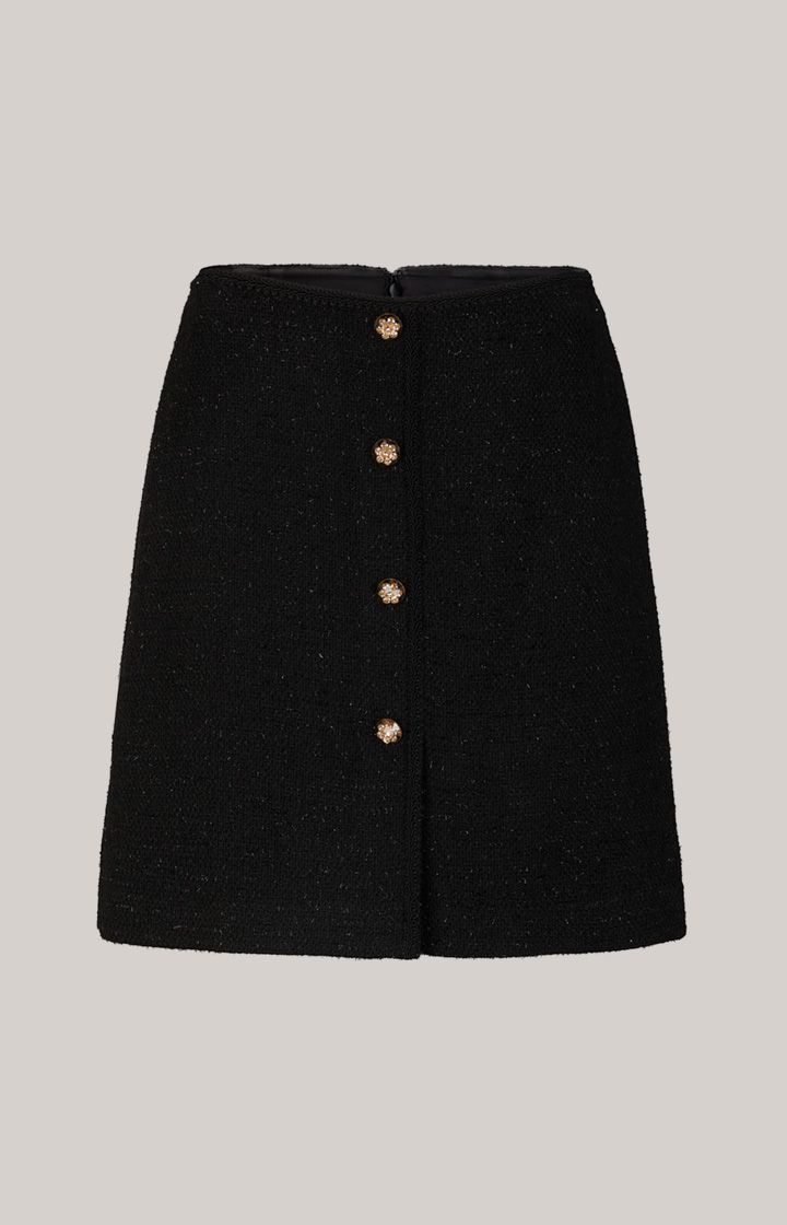 Tweed-Rock in Schwarz