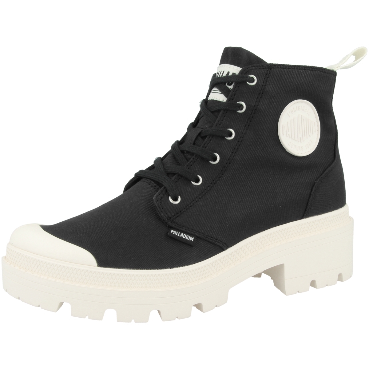 Palladium Pallabase Twill Schnürboots schwarz