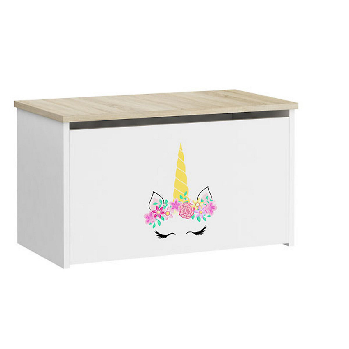 Spielzeugtruhe Sitztruhe Daria 73cm Motiv wählbar mit 1 Klappe