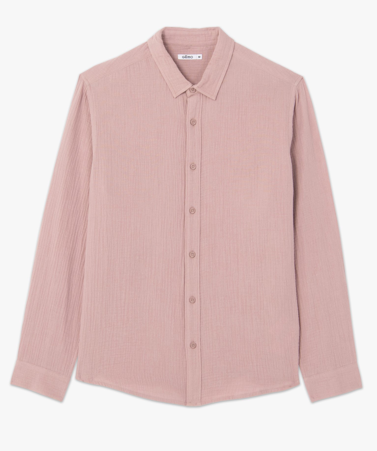 Chemise homme en gaze de coton | GEMO