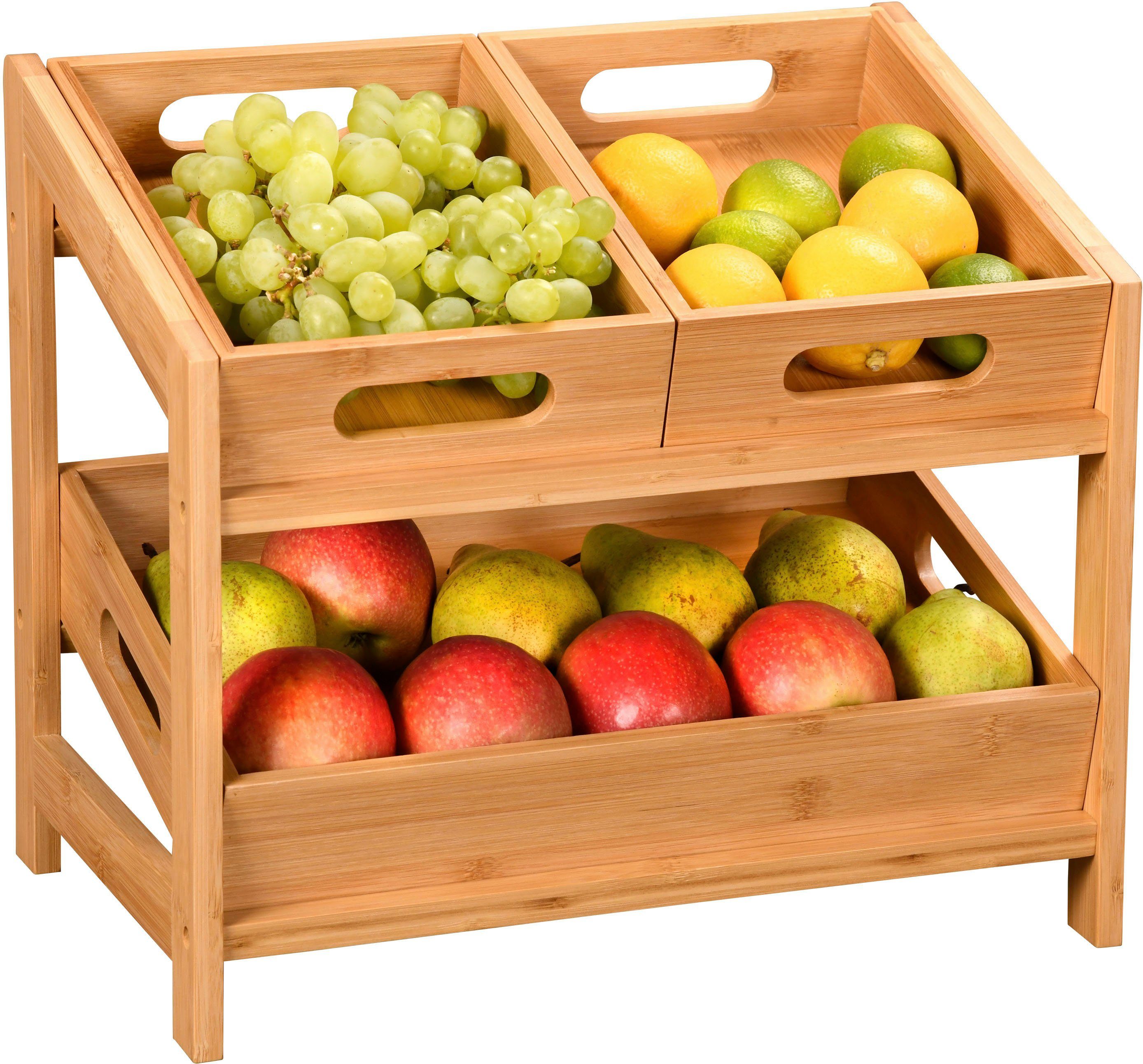 KESPER for kitchen & home Ablageregal, aus 100% FSC®-zertifiziertem Bambus