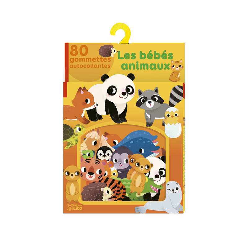 80 gommettes les bébés animaux - Lito