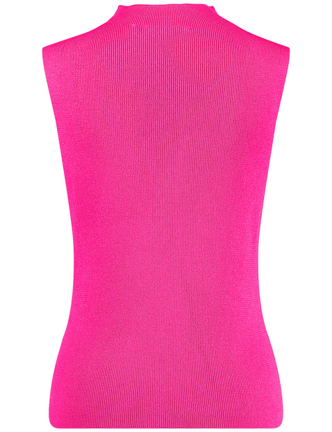 Feines Stricktop mit Stehkragen