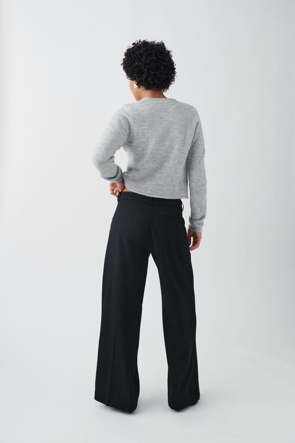 Wide suit trousers
