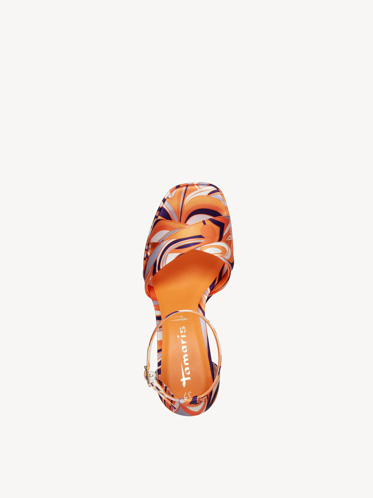Sandale à talon - orange