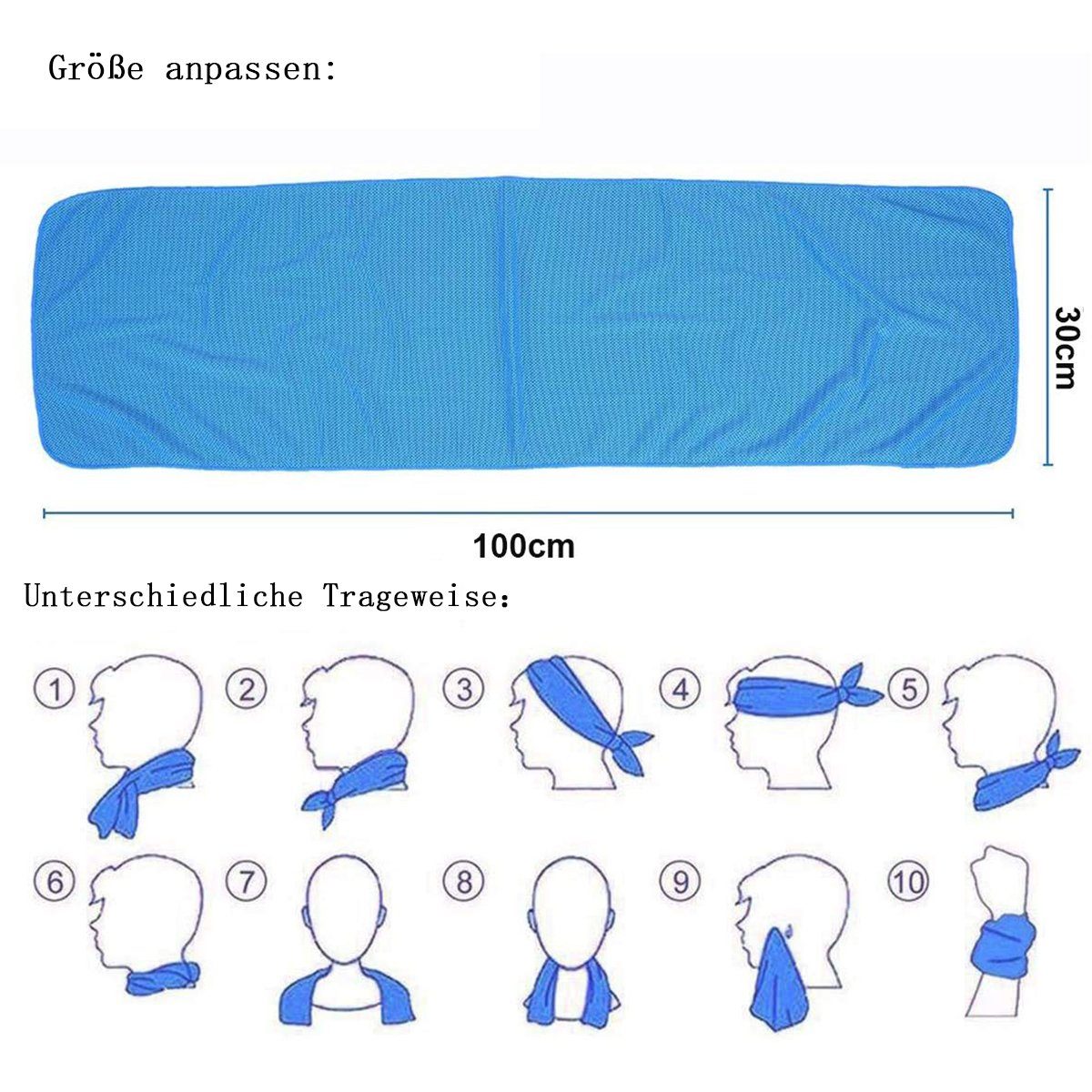 FeelGlad Sporthandtuch Kühltuch, Gym Towel für Fitness Gym Yoga and Outdoor