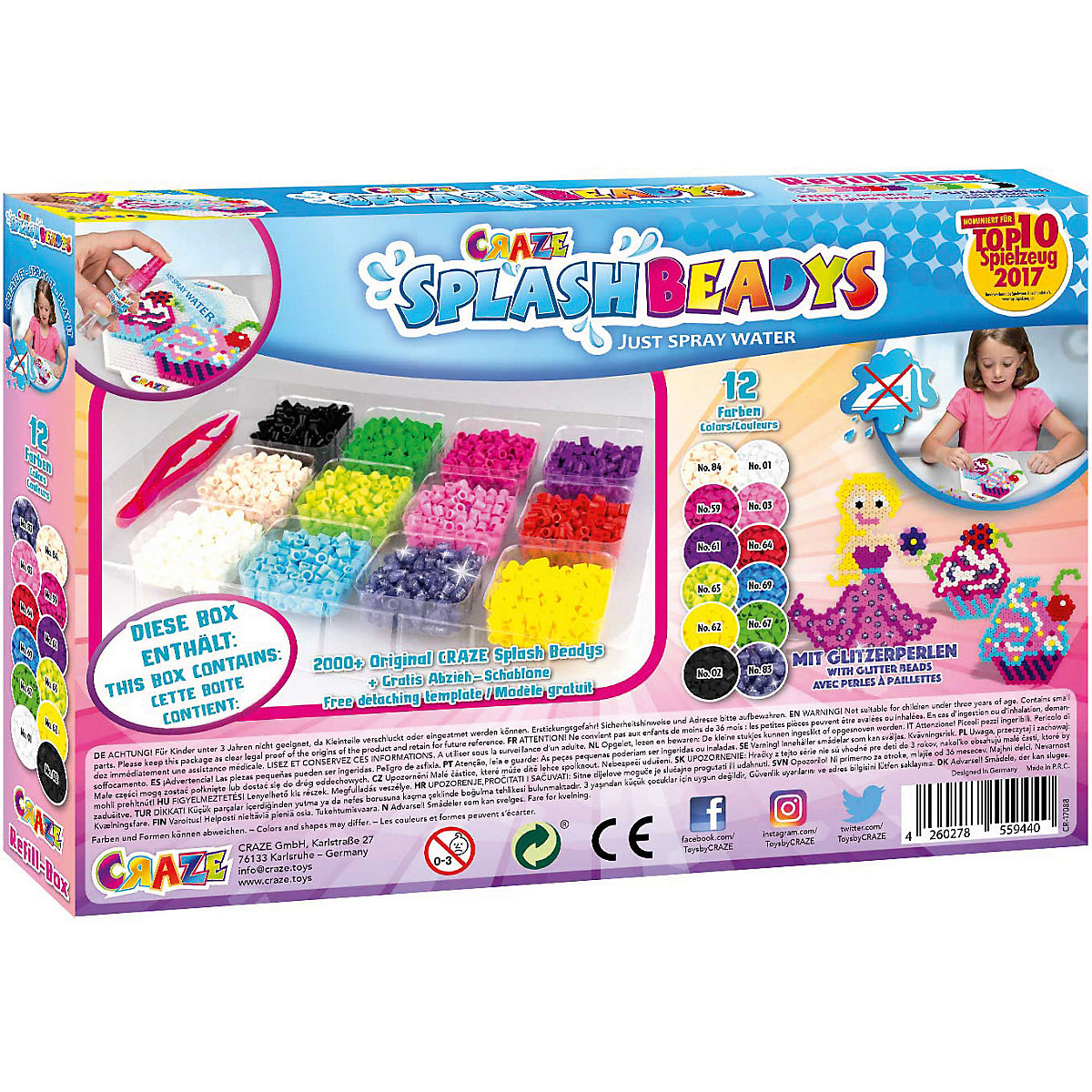 Splash Beadys Refill Set - Girls