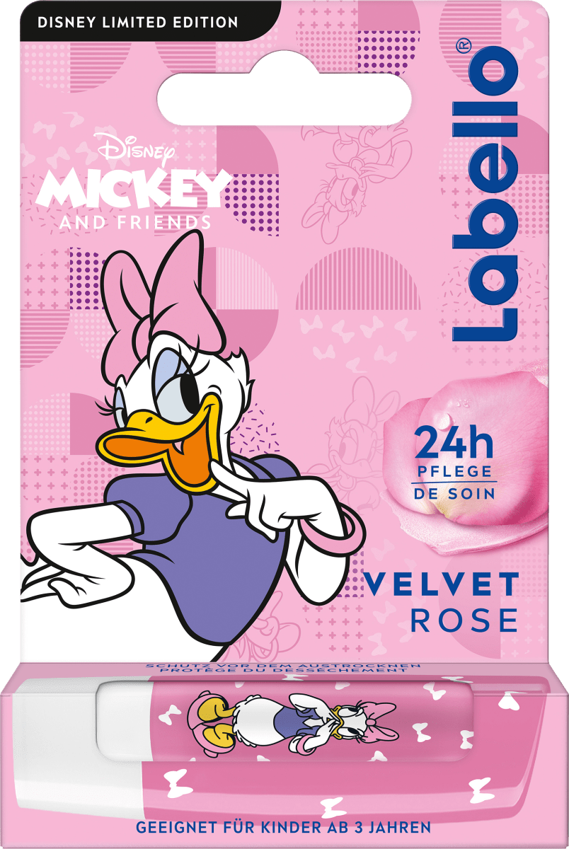 Lippenpflege Velvet Rose Disney Daisy Duck, 4,8 g