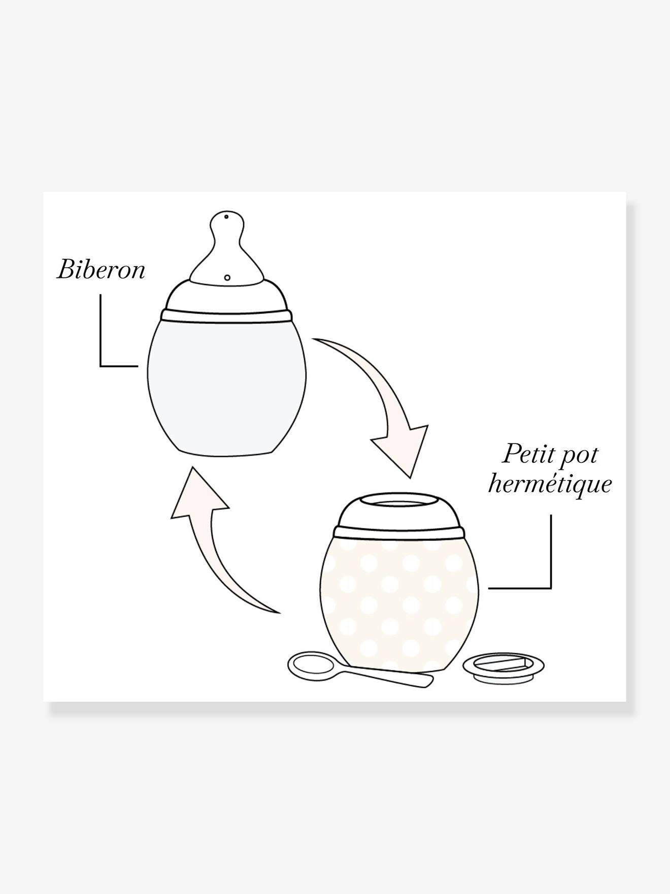 Biberon BibRond 330 ml ELHEE rose pâle (nude)