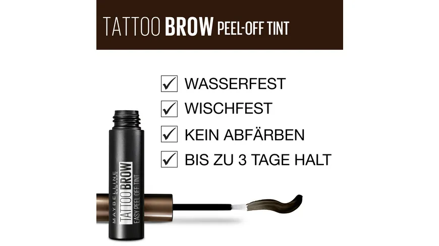 MAYBELLINE NEW YORK Augenbrauenstift Tattoo Brow Gel Tint 5 g 2 - Medium Brown