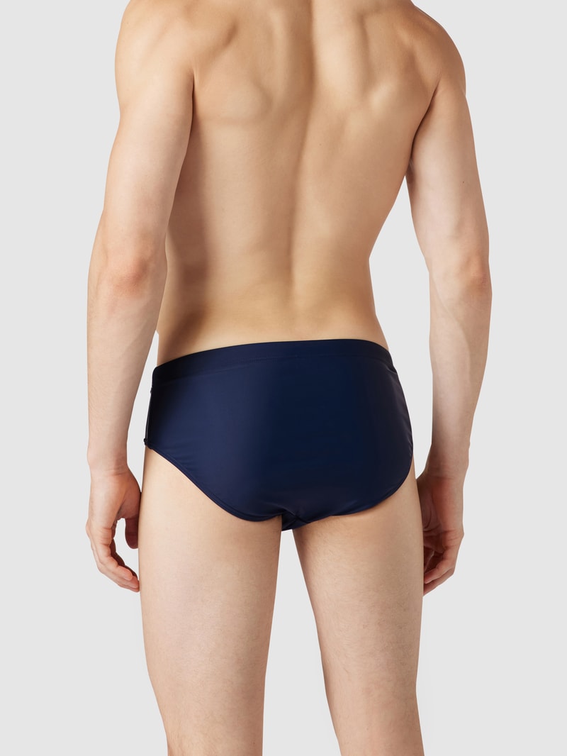 Badehose mit verschließbarer Tasche in marineblau