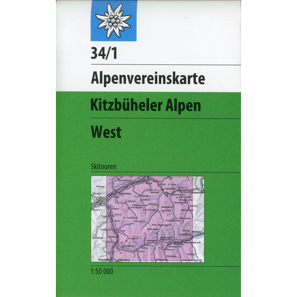 Kitzbühler Alpen West Skiausgabe - Winterwanderkarte