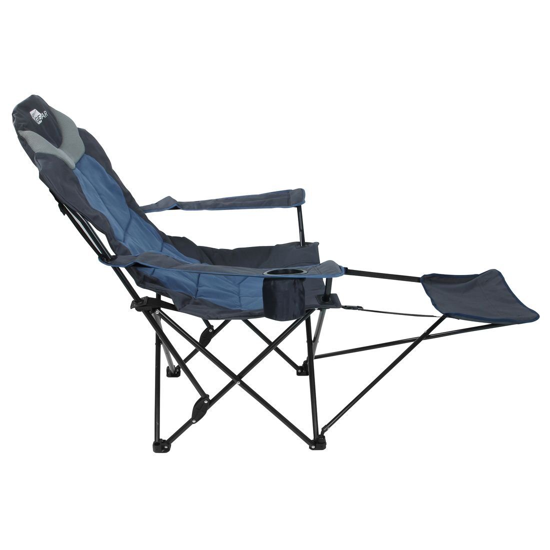 yourGEAR Faltstuhl yourGEAR Campingstuhl Pineto XXL Klappstuhl Fußauflage Rückenlehne