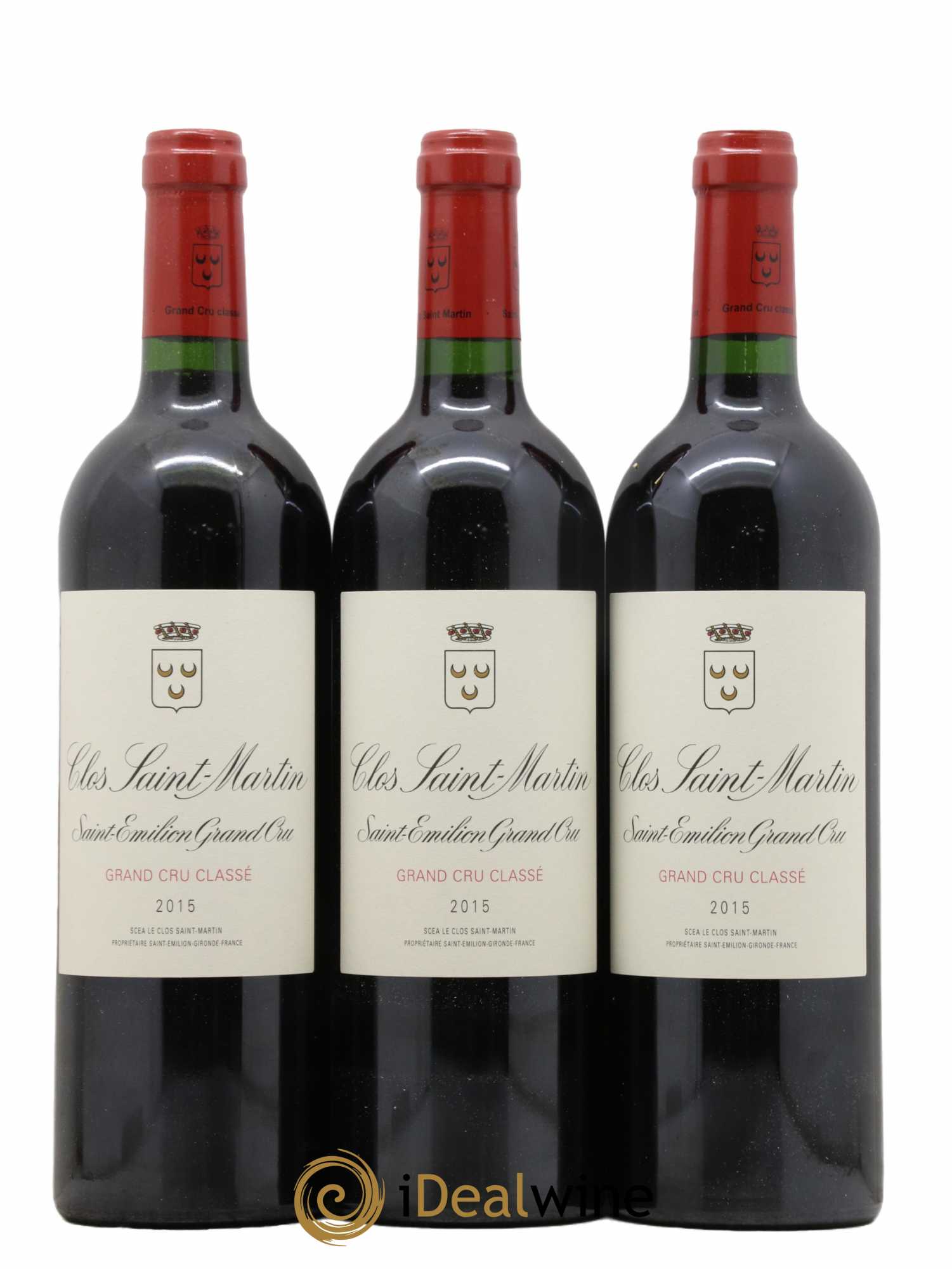 Clos Saint Martin Grand Cru Classé  2015 - Lot de 6 Bouteilles
