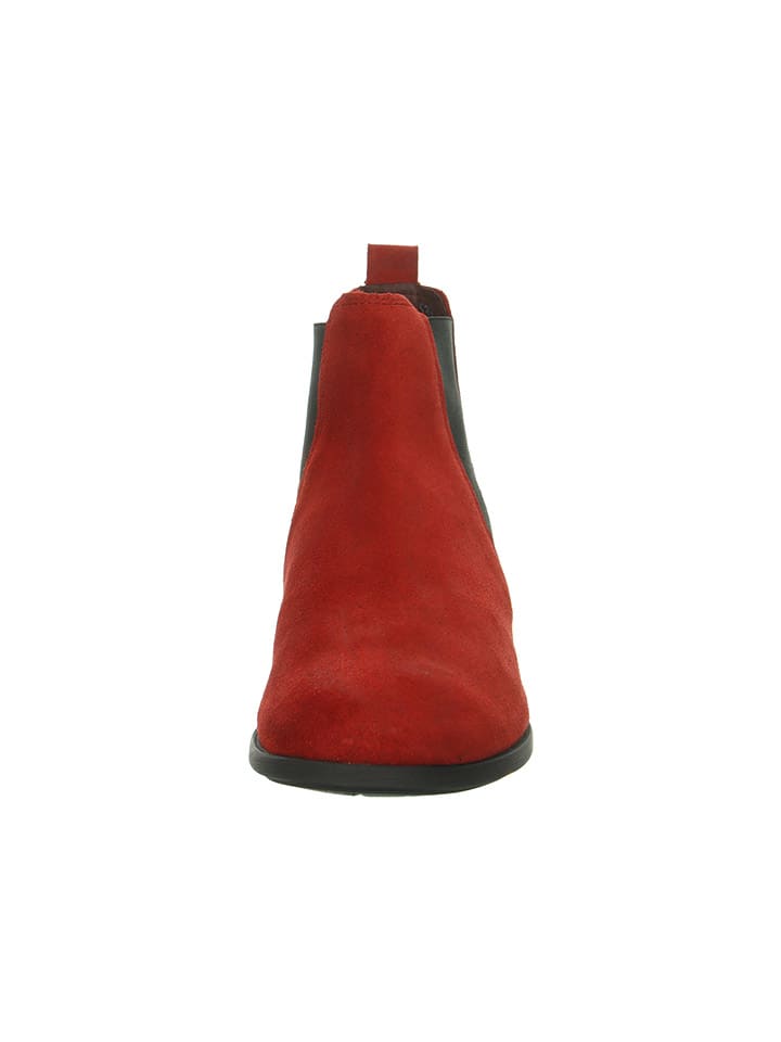 Think! Leder-Chelsea-Boots in Rot günstig kaufen
