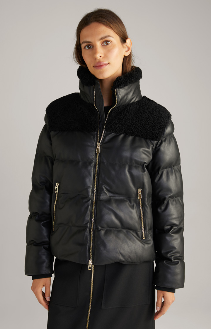 Lederjacke in Schwarz