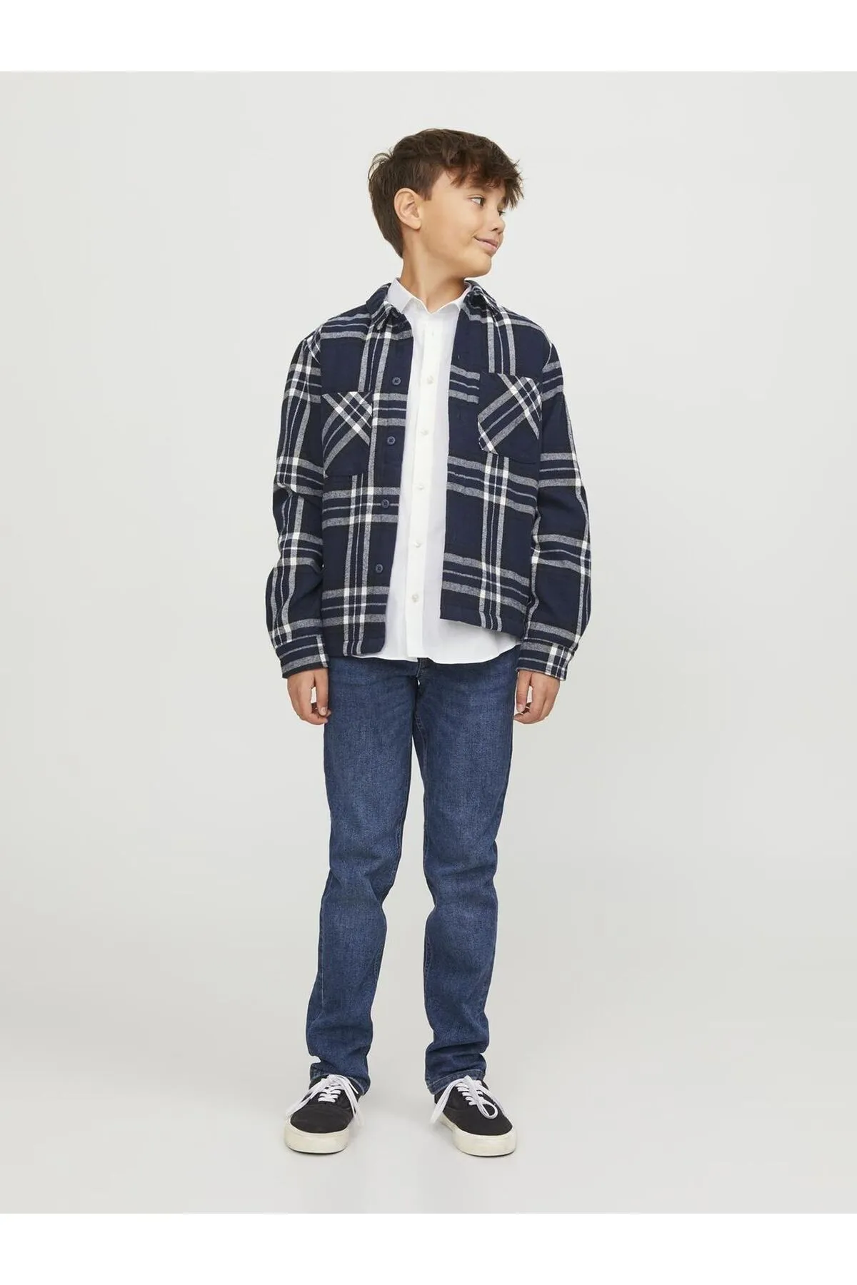 Jack & Jones Junior  Hemd - Weiß - Regular Fit