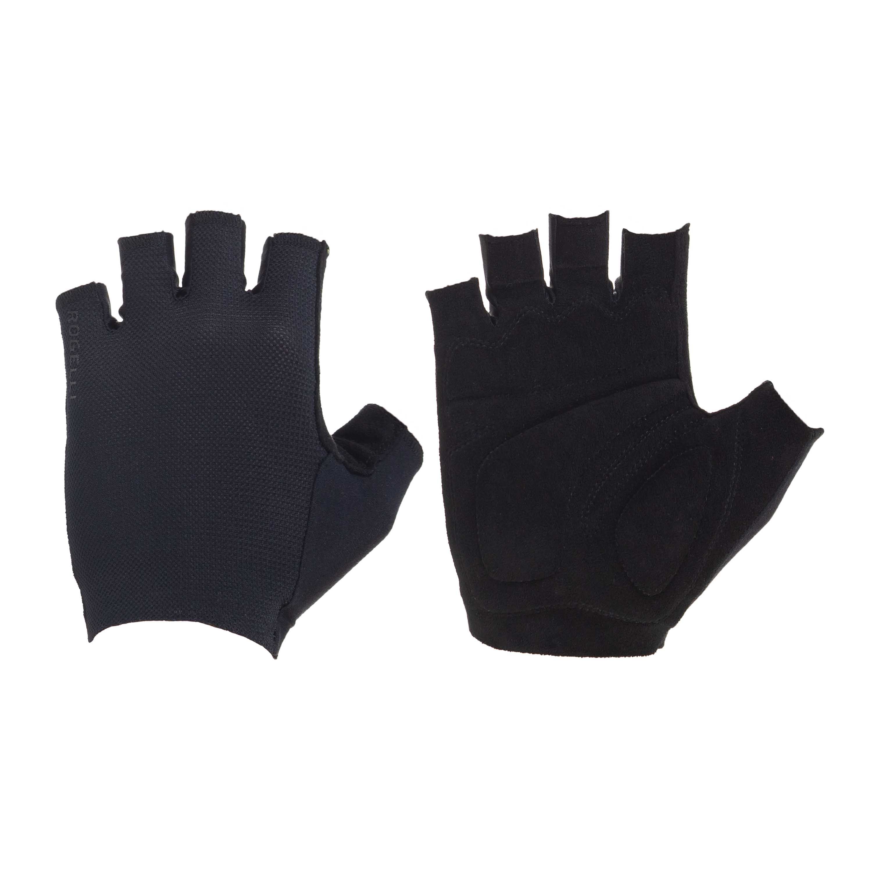 Rogelli Pure Schwarz Herren Fahrradhandschuhe