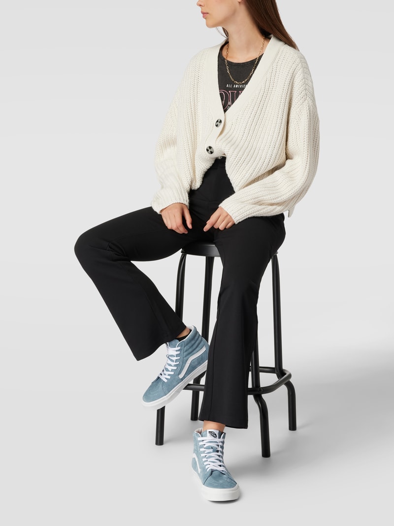 High Top Sneaker mit Kontraststreifen Modell 'Sk8' in hellblau