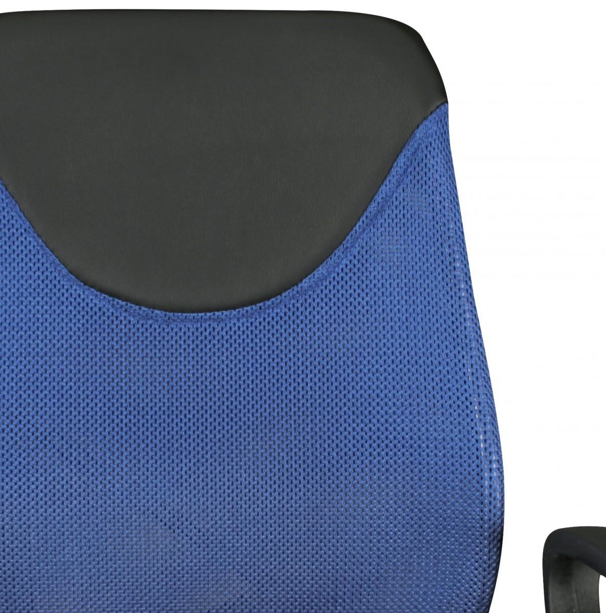 Amstyle Kinder-Drehstuhl KiKa, Schwarz-Blau