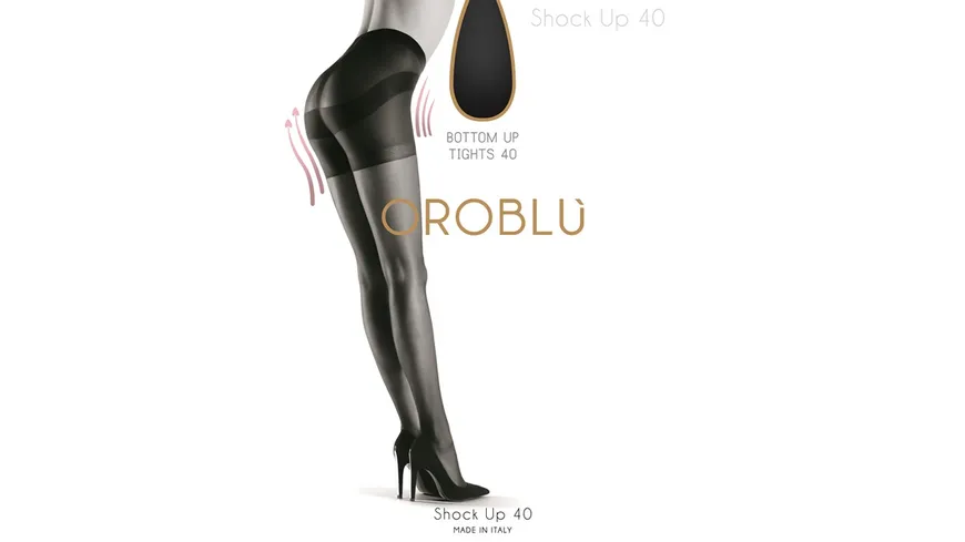 OROBLU Damen figurformende Feinstrumpfhose Shock Up Light Bottom Up 40 DEN Sun