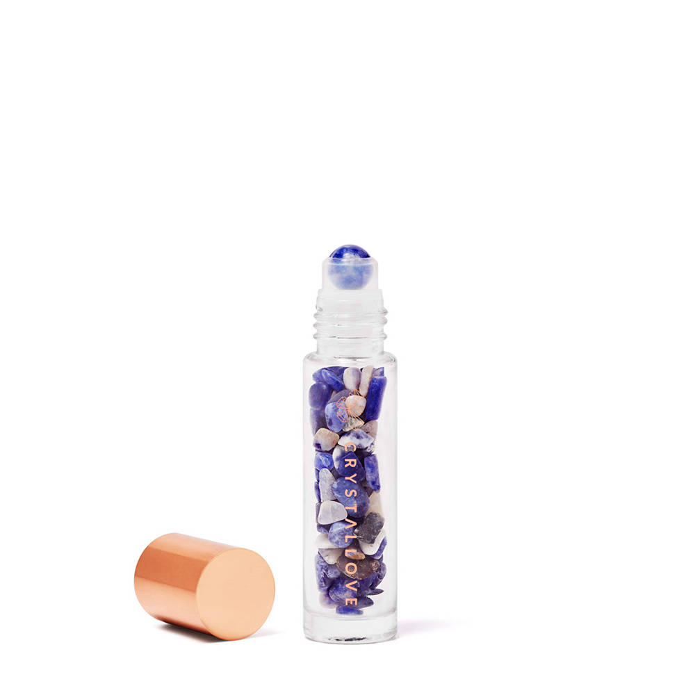 crystallove CRYSTALLOVE Lapis Lazuli oil bottle 10ml facial roller