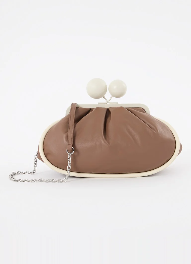 MaxMara  Milva crossbodytas van leer met afneembare schouderriem