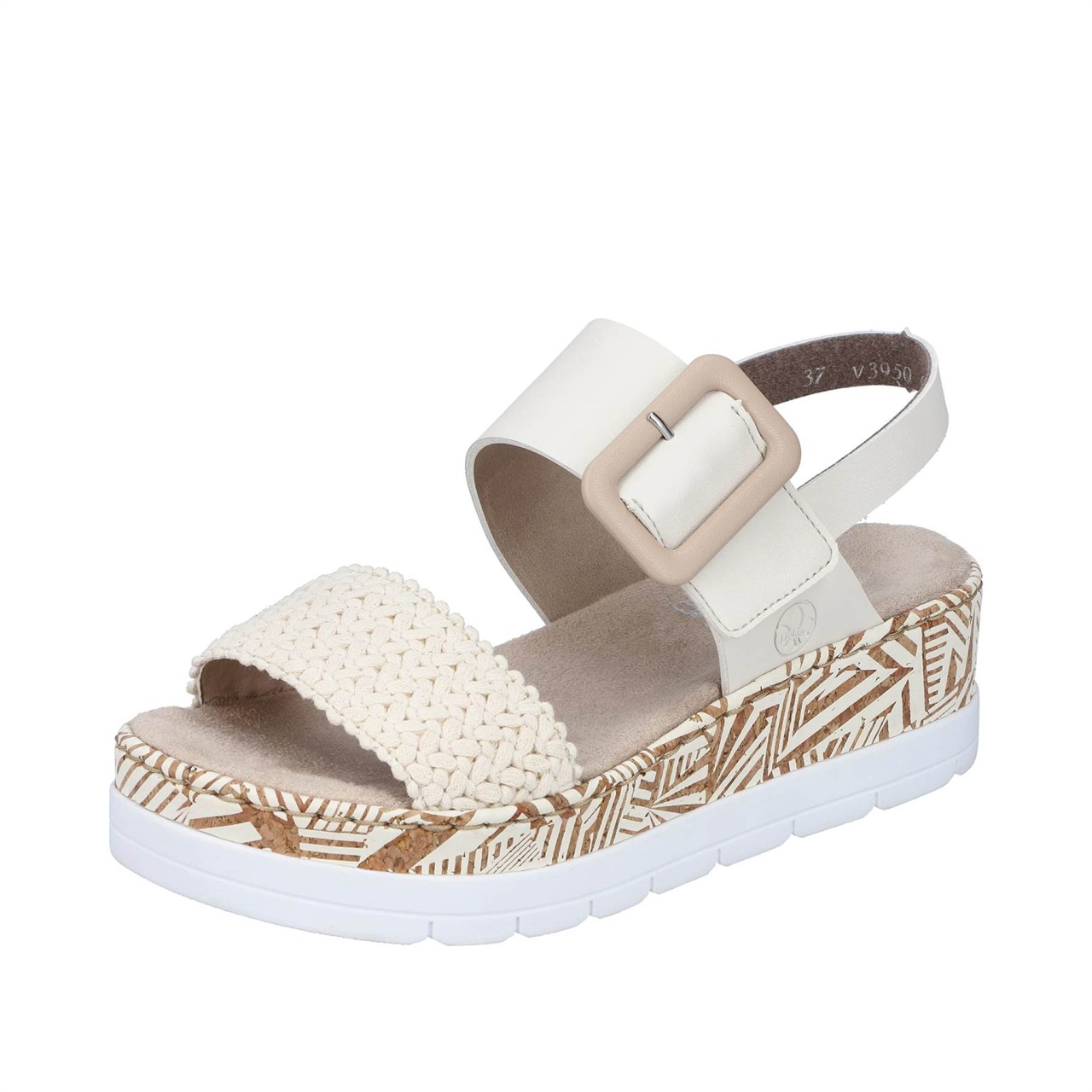 RIEKER Riemchen Sandalen beige