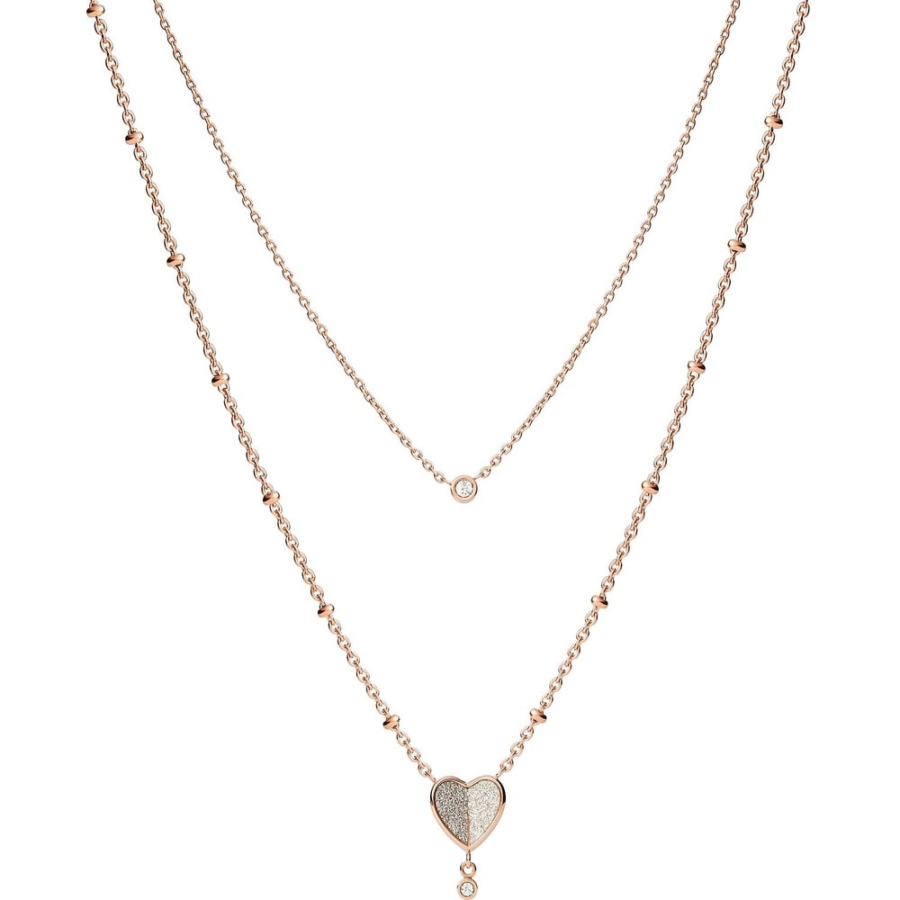 Fossil Chaînette Acier inoxydable collier