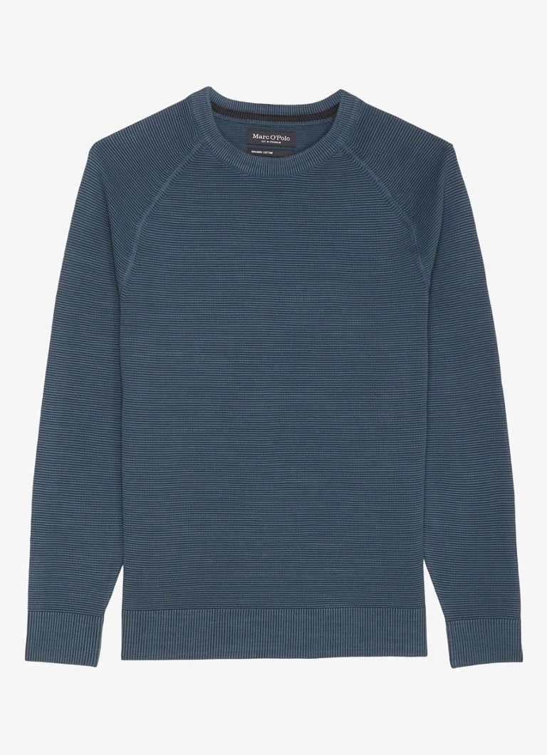 Marc O'Polo Fine-knit organic cotton sweater with round neck