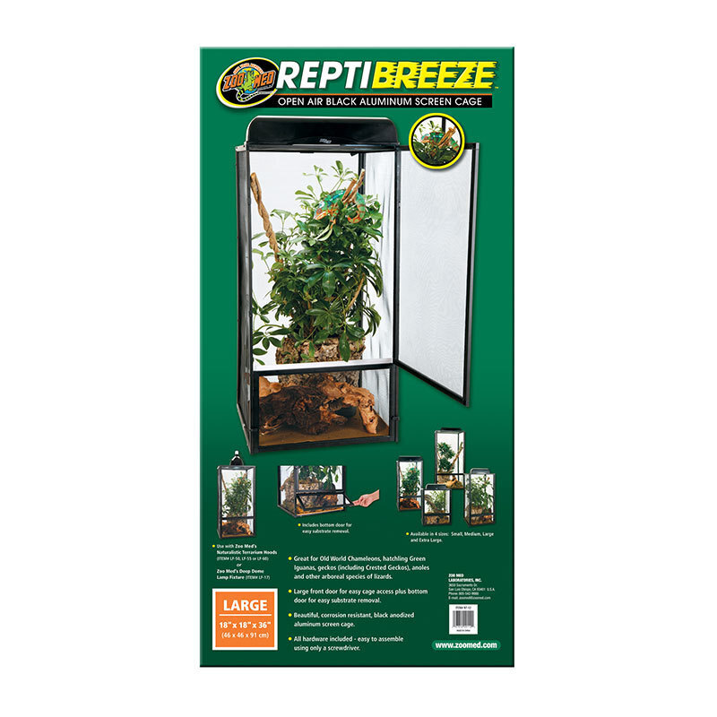 ZooMed Terrarien ZooMed ReptiBreeze Alu Screen Cage L