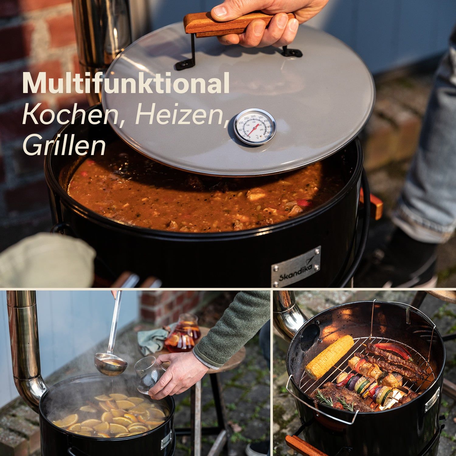 Skandika Goulash Kanon 14 Liter Kohlegrill