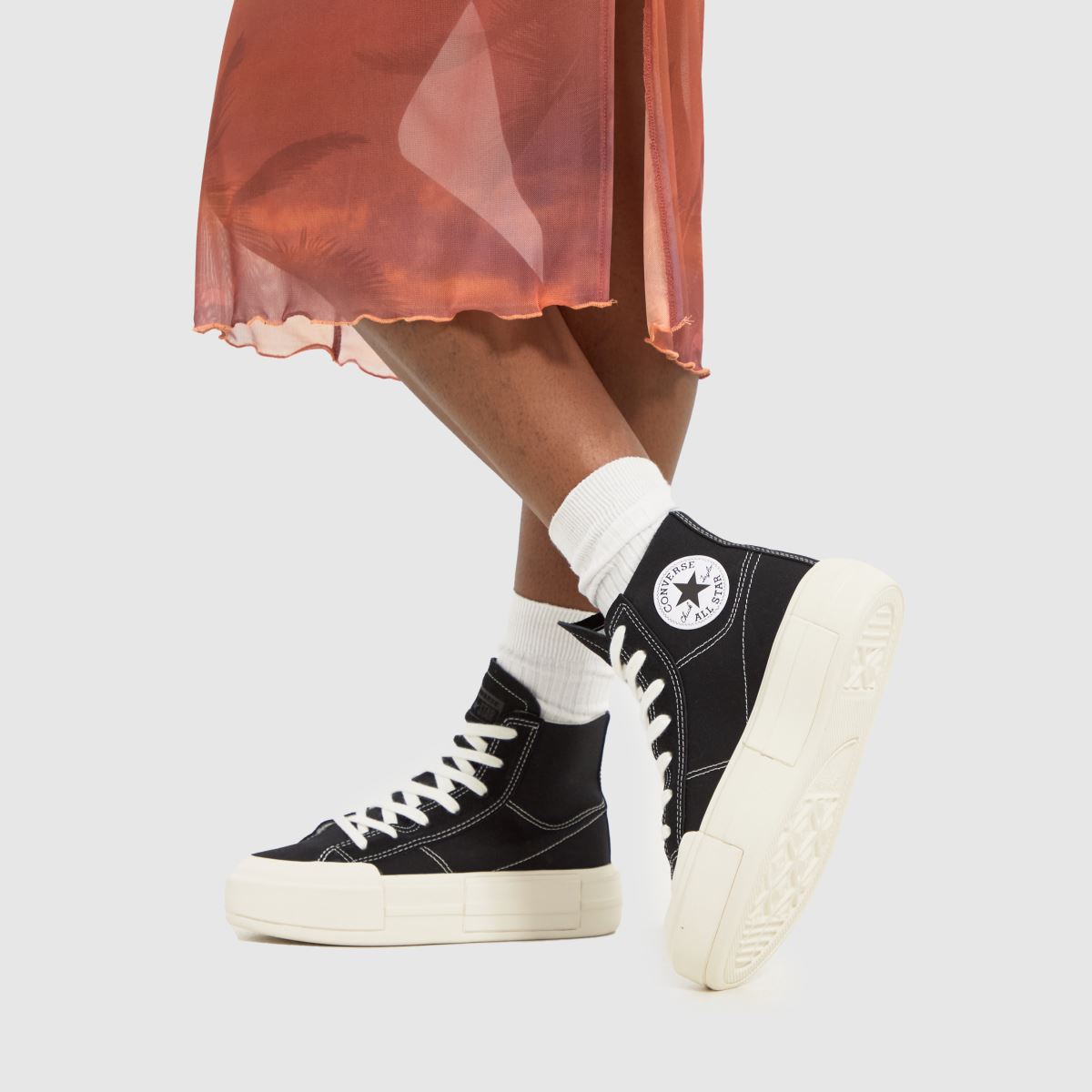 Converse All Star Cruise-sneakers i svart och vitt