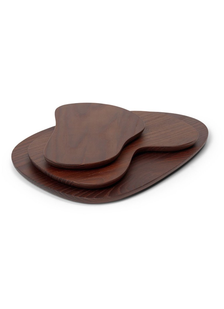 ferm LIVING komplet 3 desk za rezanje iz jesenovega lesa Cairn