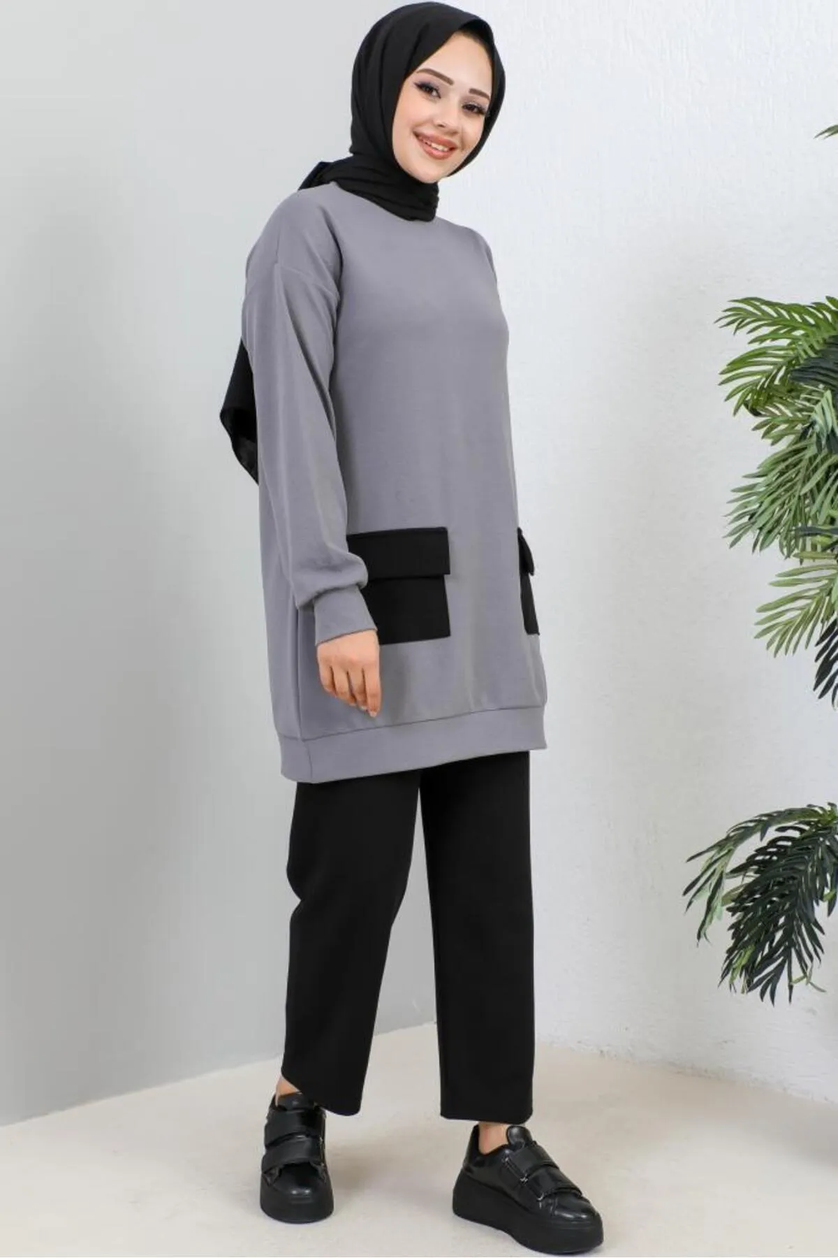 benguen  3516 Doppelanzug mit Taschendetail, Grau