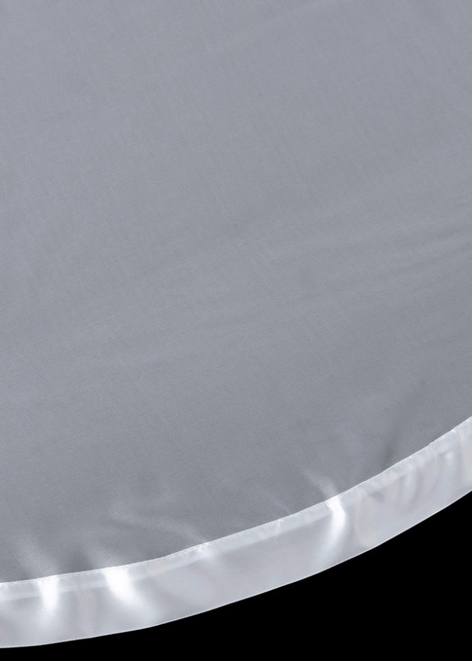 Transparenter Bogenstore mit Satinband