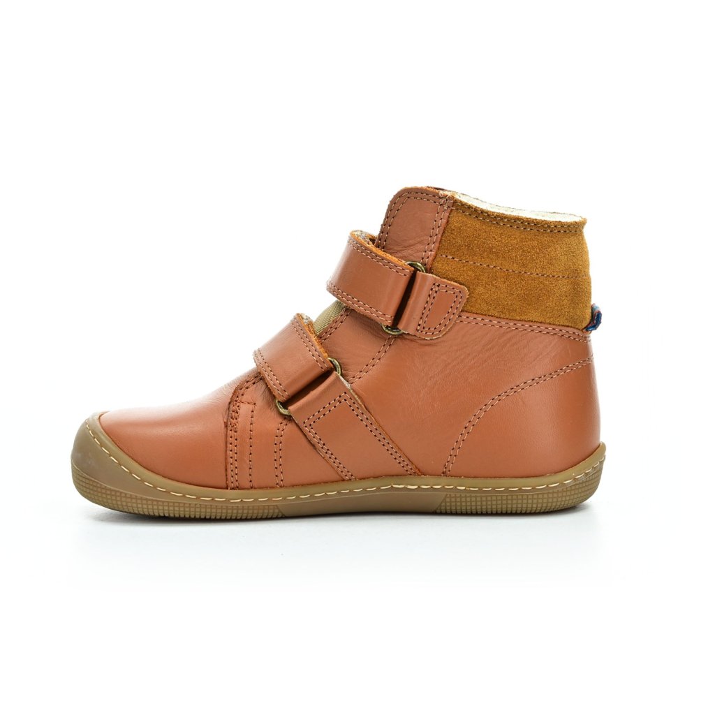 Koel4kids Demil Napa Wool Cognac Winter-Barfußschuhe