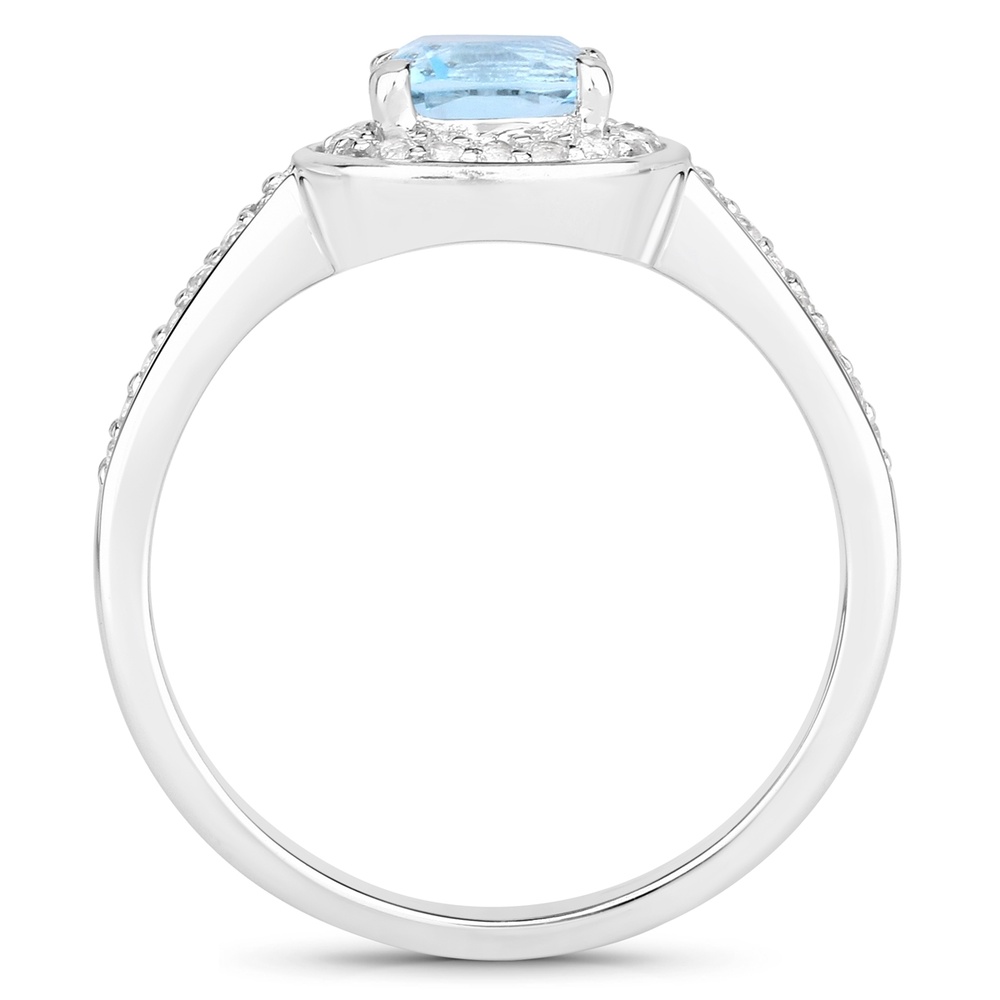 Rafaela Donata Bague Argent sterling Topaz bleu en Argent Bague